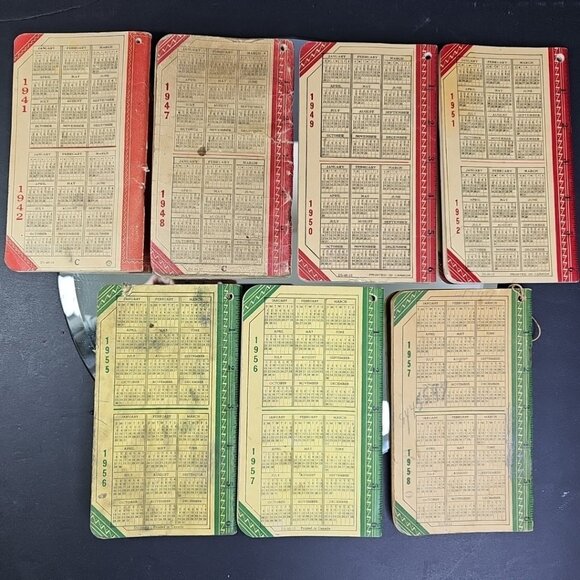 1940s-50s John Deere Farmer's Pocket Ledgers 7pc Collection Lot Amazing! Canada - Picture 3 of 13